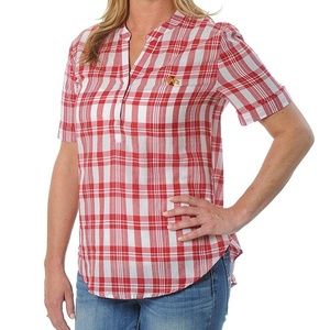 NCAA Iowa State Plaid Shirt - Womens Large